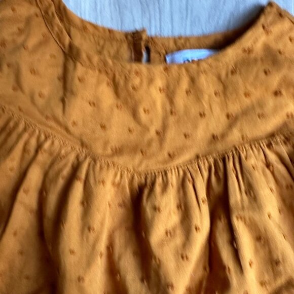Old Navy Swiss Dot Marigold Squash Shirt - Picture 3 of 5